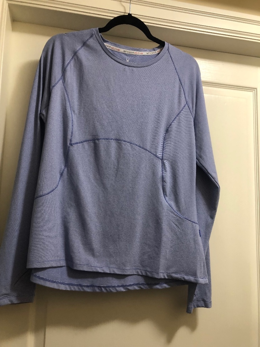 Women’s XL Spyder Active blue top long sleeve thumb holes